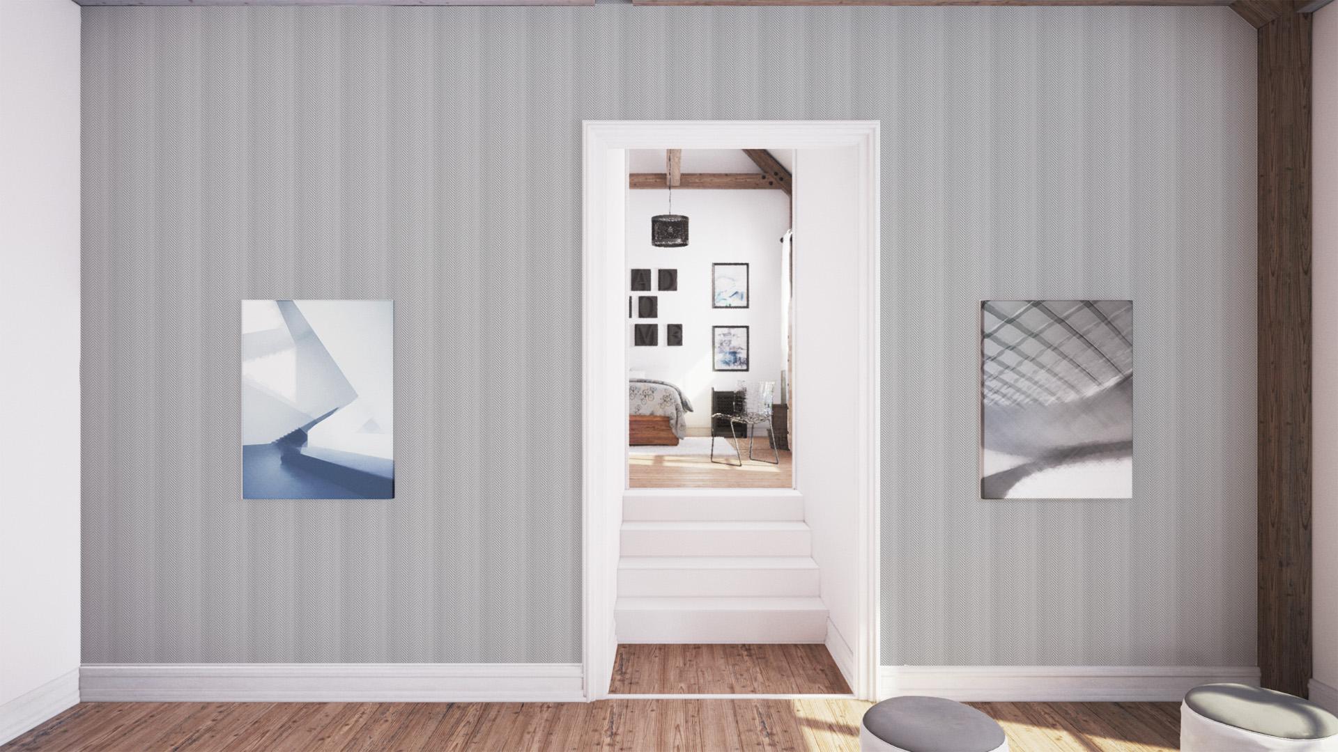 Обои под покраску Anaglypta Pro Herringbone RD80103 фото в интерьере